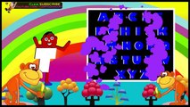 ABC Alphabet Song | Cartoon Animation | Nursery Rhymes ABCD phonics color songs for kids, children