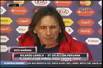 Ricardo Gareca habla del favoritismo de Perú ante Bolivia (VIDEO)