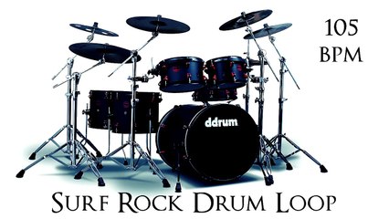 Surf Rock Drum Loop 105 bpm