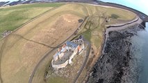 Lindisfarne/holy island dji phantom aerial footage