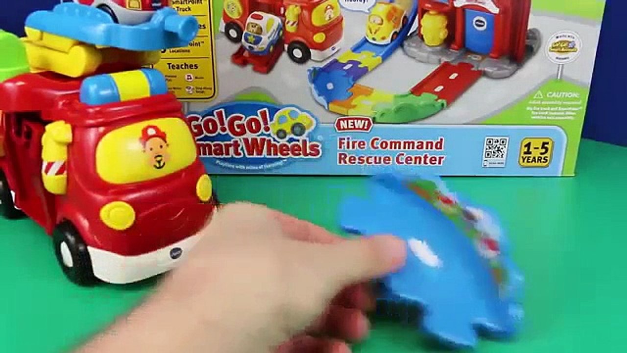 Disney Cars Mater and Lightning McQueen V Tech Fire Station Go Go Smart Wheels Review