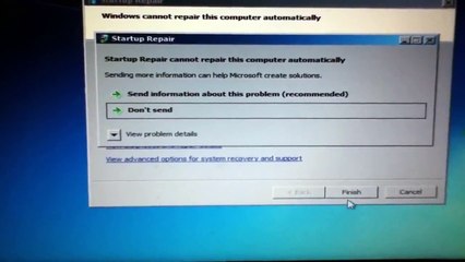 Windows 7 Start up Problem