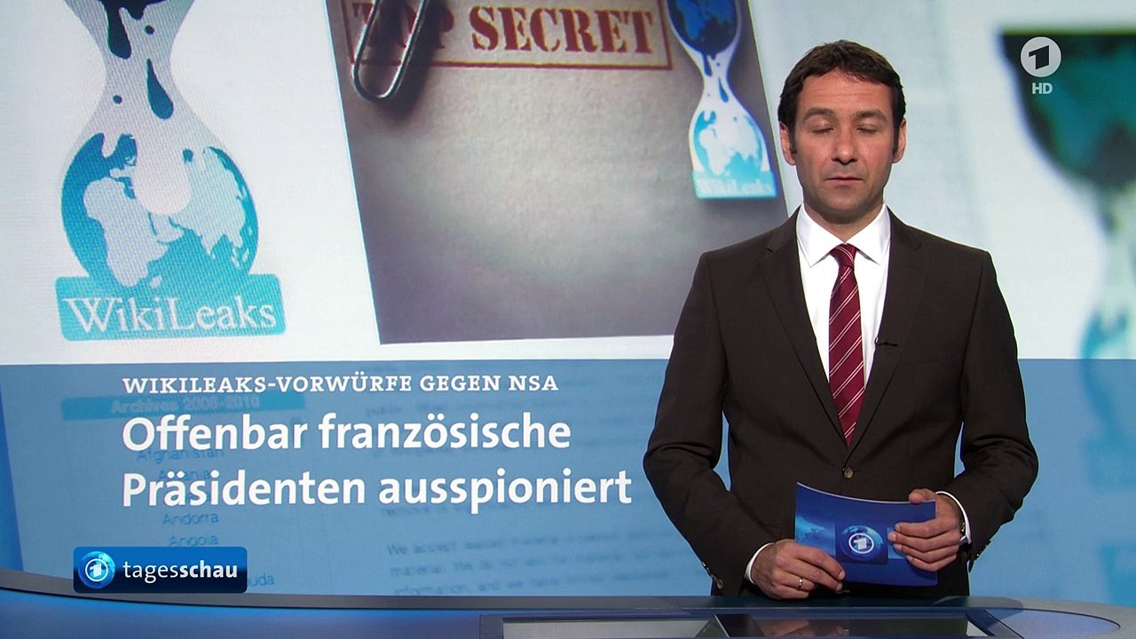 German TV Presidents of France in NSA Scandal