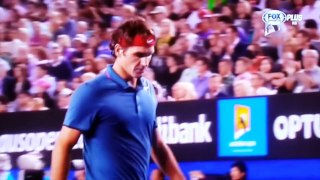 2014澳網Australian Open Men's Singles Semifinals~Nadal 蠻牛 v Federer(7)第二盤6:3 20140125T234042