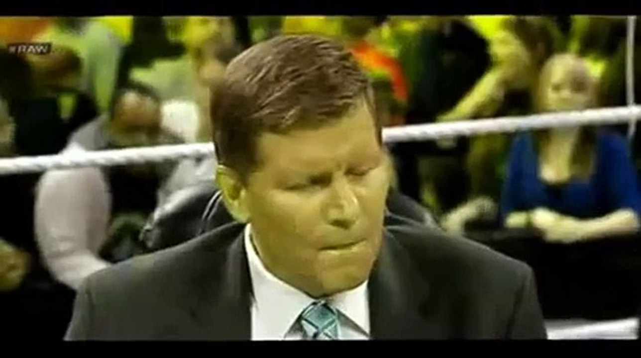 WWE RAW June,24 2015 John Cena and Brock Lesnar sign the contract for their Extreme Rules Match
