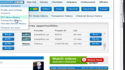 Clixsense- How To Cashout