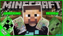 MINECRAFT FIGURE Review & Unboxing - Creeper, Zombie and Iron Golem