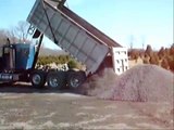 Dump Truck Dumping Stone