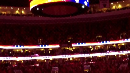Lauren Hart Sings National Anthem at Flyers Game