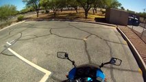 motorcycle license test on ninja 250