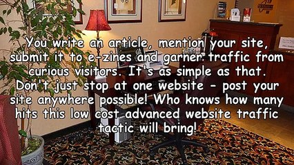 Low Cost Advanced Website Traffic Tactics For Everyone