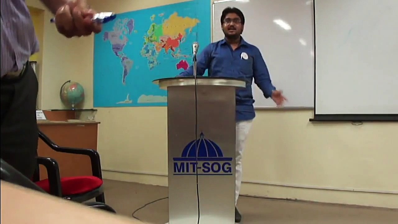 Speech by Bhavesh Mahesh Paithane (BhaveshRaje) at Indian Student Parliament (MIT-SOG), Pune
