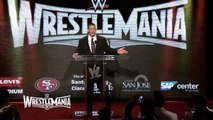 WWE World Heavyweight Champion John Cena speaks at the WrestleMania 31 Press Conference
