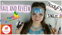 Face paint and Body art Haul and Review (Body FX, TAG, FPA, Global, Ben Nye)