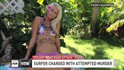 Did this model try to run over a 73-year-old woman?
