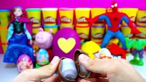 Kinder Surprise Eggs Peppa Pig Cars 2 Barbie Egg Play Doh Packs Spiderman Violetta Hulk Toys