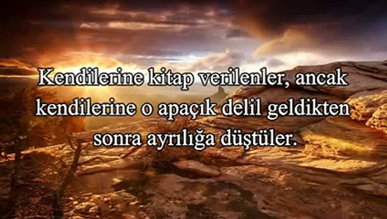 Beyyine suresi Kabe imamı Nasser al Qatami