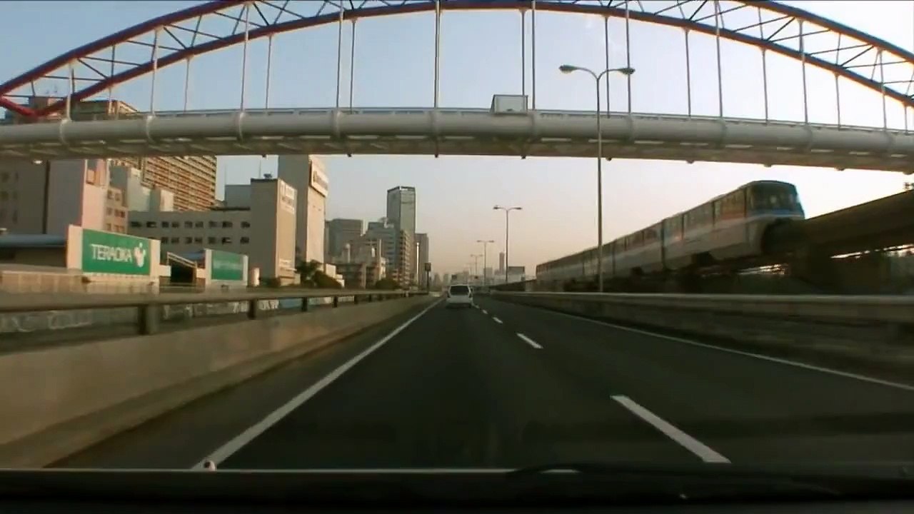 (HD) Morning drive in Tokyo 01 -早朝の首都高１号羽田線-