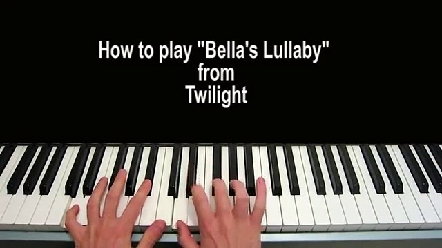 Bella's Lullaby Piano Tutorial Carter Burwell - Twilight