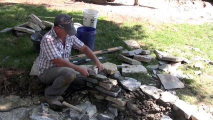 How To Build A Double Faced Stone Wall - Dean & Derek