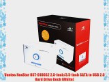 Vantec NexStar NST-D100S2 2.5-Inch/3.5-Inch SATA to USB 2.0 Hard Drive Dock (White)