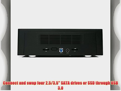 StarTech.com 4-Bay USB 3.0 Hard Drive Docking Station with UASP and Dual Fans (SDOCK4U33)