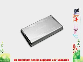iMicro 3.5 Inch USB 2.0-SATA External Drive Enclosure IM35SATASI (Silver)