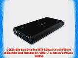 SSK Mobile Hard Disk Box SATA 9.5mm 3.5 inch USB 2.0 Compatible With Windows XP /Vista/ 7/