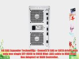Sans Digital MS8X6 8 Bay SATA/SAS to 6G SAS Expander JBOD Enclosure - Silver
