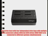 StarTech.com 4 Bay eSATA USB 2.0 to SATA Hard Drive Docking Station for 2.5/3.5 HDD