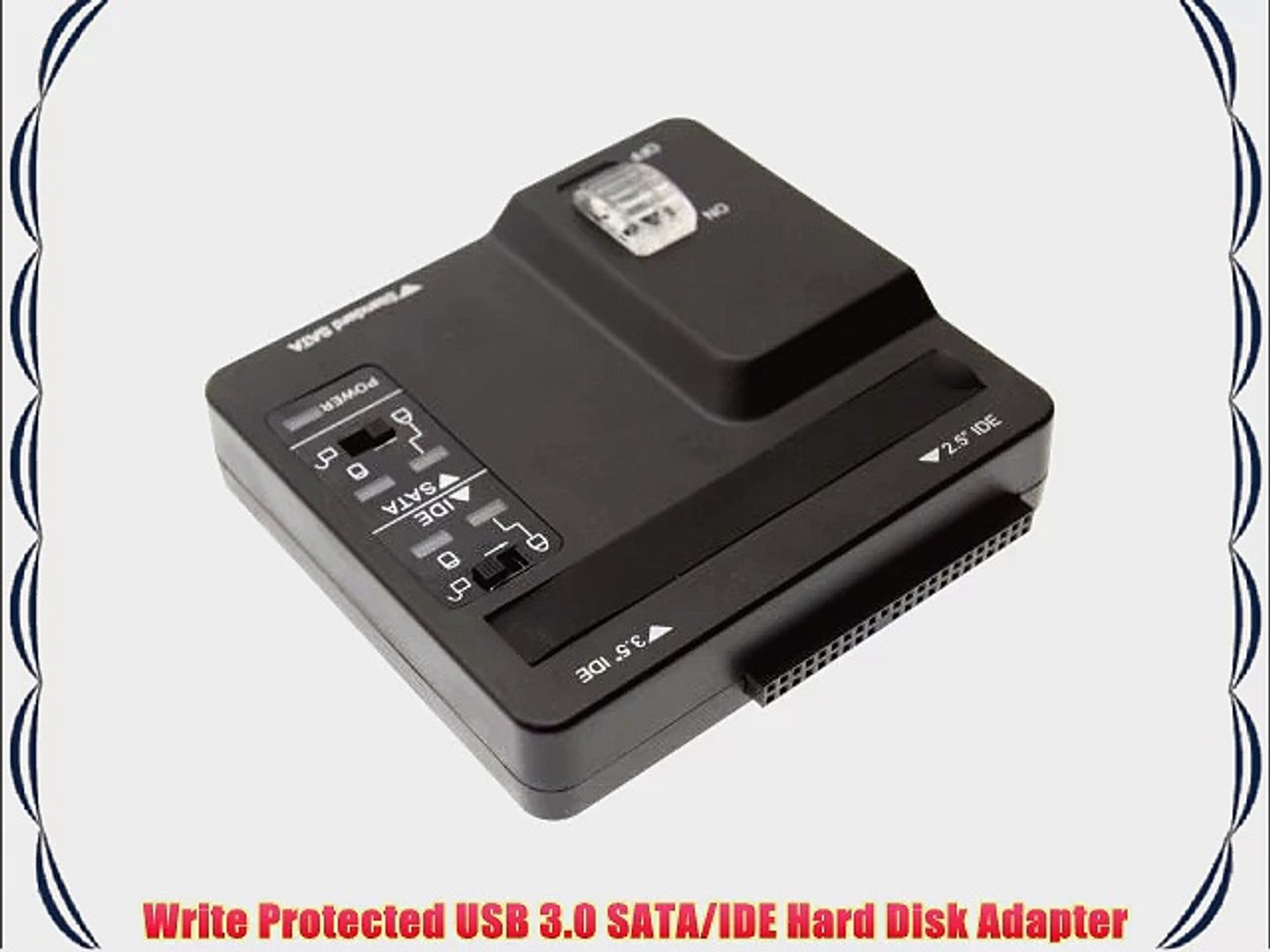 CoolGear? USB 3.0 to IDE/SATA Adapter with Write-Protect Selection - video  Dailymotion