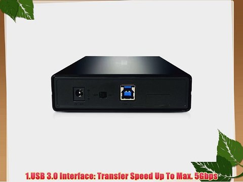 Archgon MH-3231-U3 3.5 SATA to USB 3.0 Hard Drive Aluminum Enclosure Optimized for SATA III