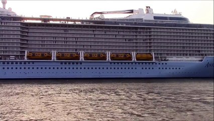 Anthem of the Seas leaving Eemshaven