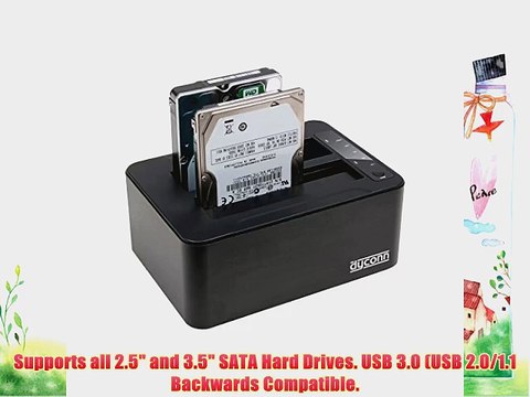 Dyconn USB 3.0 Dubbler Dock Pro 2.5/3.5 Inches HDD with HDD Clone DoD Erase Turbo USB Software