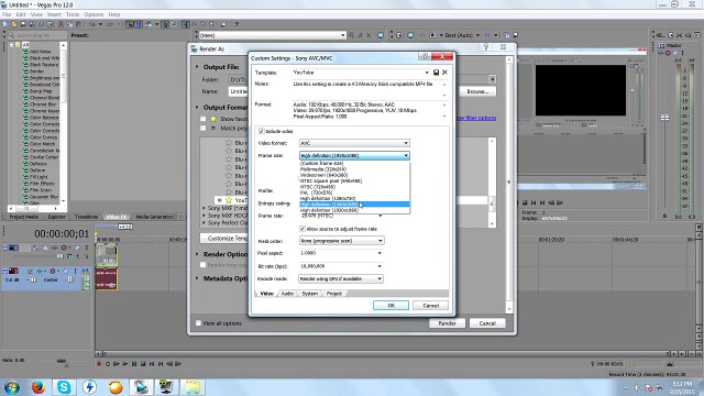 BEST AND FASTEST RENDER SETTINGS! - Sony Vegas/Dxtory 2015
