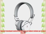 RaveTouch Wireless Bluetooth Headphone with Touch Control Rich Bass NFC Pairing Mic Hands Free