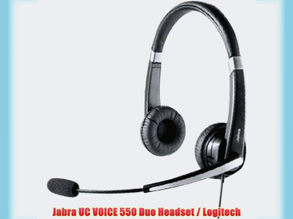 Jabra UC VOICE 550 Duo Headset / Logitech