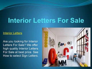 Sign Letters For Sale online