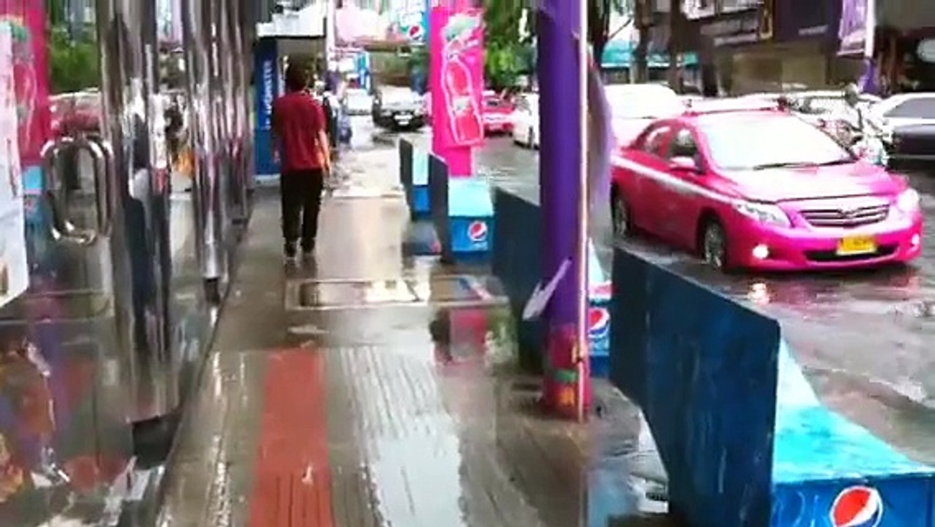 Flood at Siam, Bangkok, Thailand