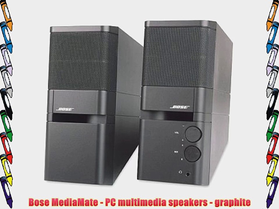 Bose MediaMate PC multimedia speakers graphite video Dailymotion