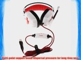White Color Sades A30 Professional USB Stereo Gaming Headset Headphone with Mic for PC Gamer