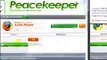 Google Chrome 3.0 vs Mozilla Firefox 3.5.2 - Peacekeeper Benchmark (2009)