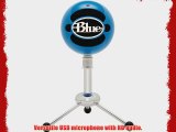 Blue Microphones Snowball USB Microphone (Electric Blue) with JVC Full-Size Studio Headphones