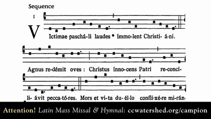 SEQUENCE, Victimae Paschali Laudes, Gregorian Chant, Easter Sunday