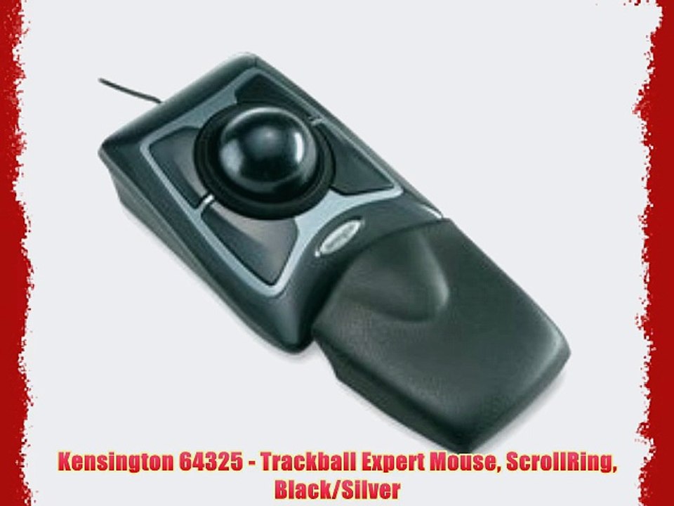 Kensington 64325 - Trackball Expert Mouse ScrollRing Black/Silver