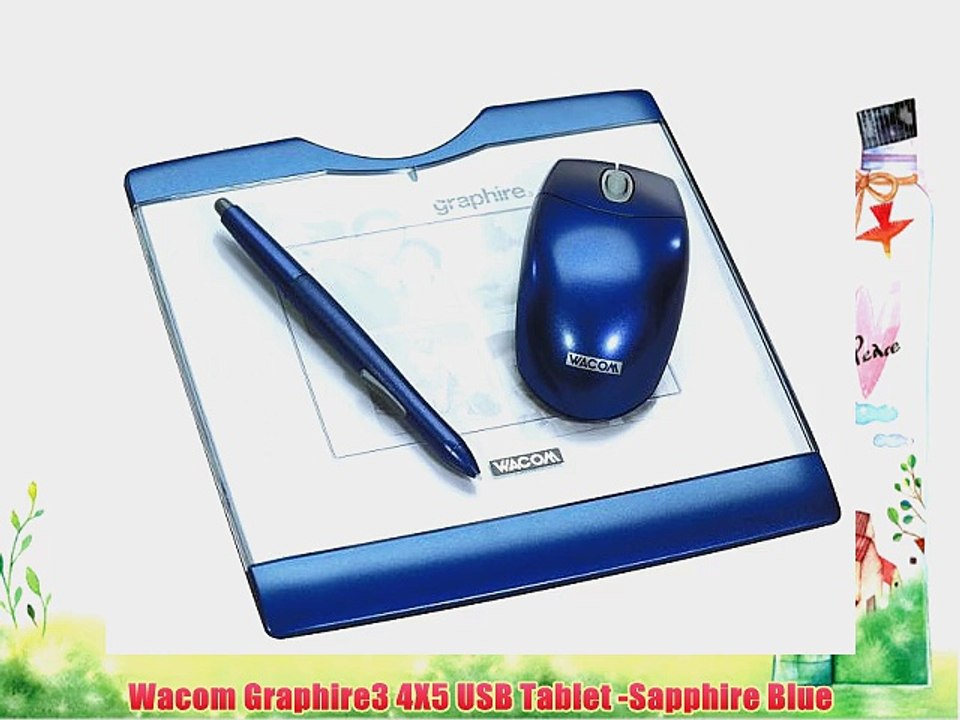 Wacom Graphire3 4X5 USB Tablet -Sapphire Blue
