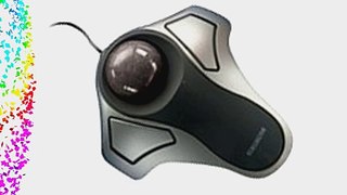 Optical Orbit Trackball Mouse Two-Button Black/Silver