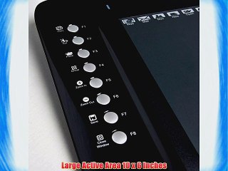 Ugee M1000L Graphics Drawing Tablet with 8 Customizable Shortcuts (Black)