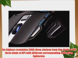 AFUNTA AULA GHOST SHARK 400-2000 DPI Wired USB Expert Gaming Mouse with AULA 11.8 * 9.2 Inch