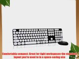 LaptopAcc Slim 2.4Ghz Wireless Keyboard Nano USB Receiver And Laser Mouse Combo For Windows